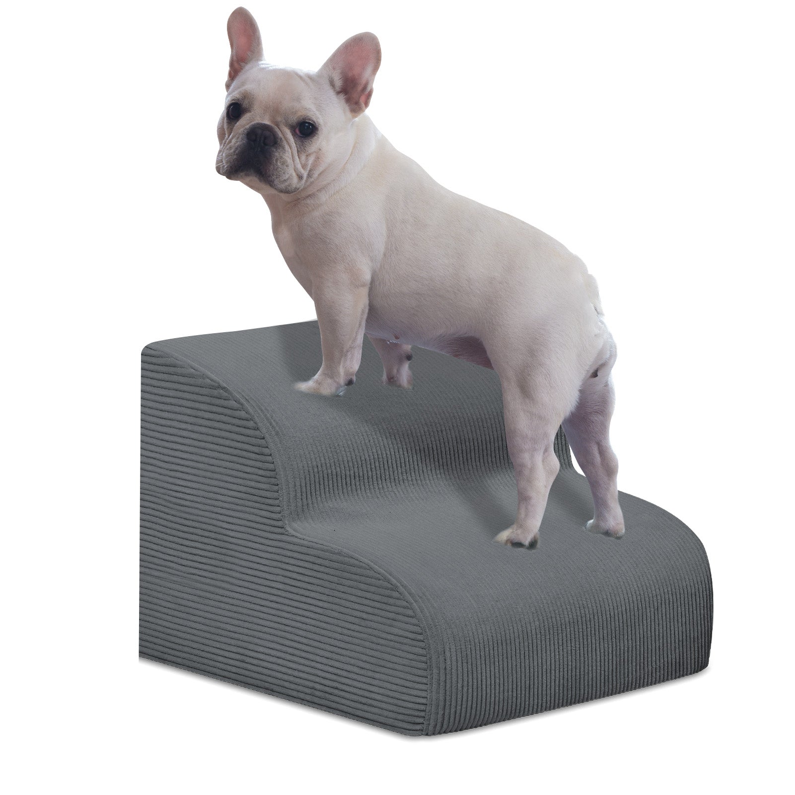 Dog Stairs for Small Dogs and Cats, 20" H 4 Steps Dog Ramp for High Beds, Couch, Sofa, Waterproof Pet Stairs with Removable Washable Cover, Non-Slip Sturdy Pet Steps