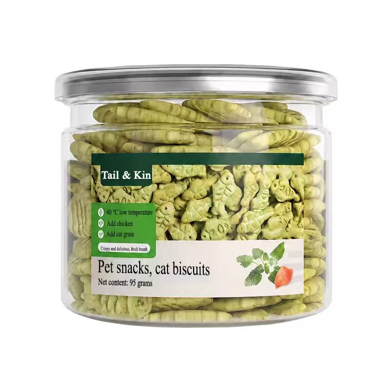 Tail & Kin Small Fish Dental Biscuits – Hairball Relief & Teeth Cleaning Cat Treats