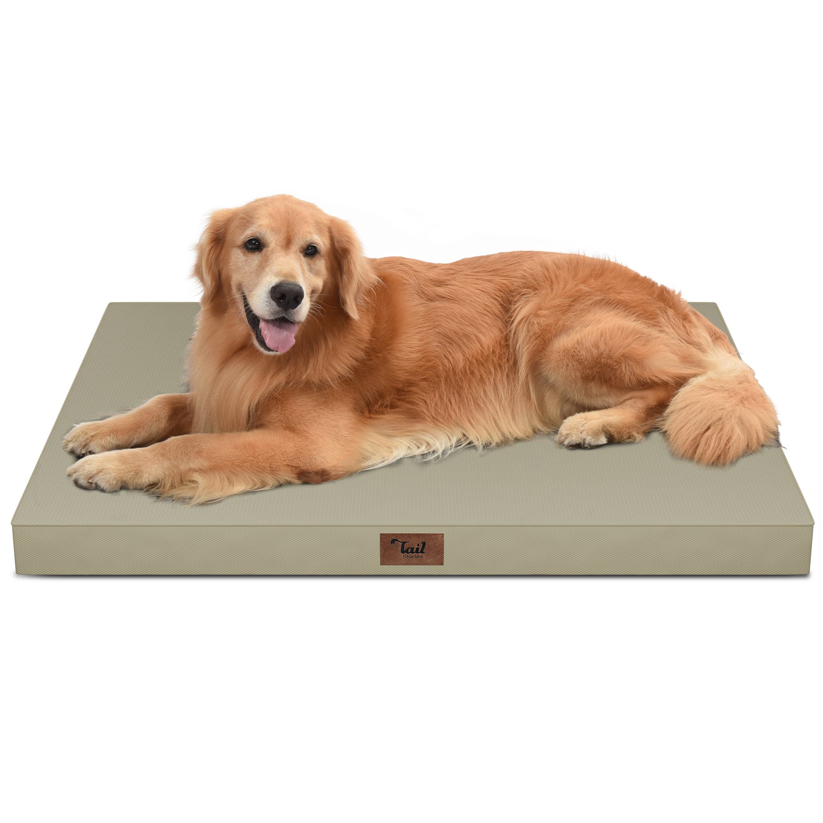 Outdoor All Weather Large Dog Bed, Waterproof Dog Bed for Large Dogs 36x27 Inch, Orthopedic Egg Crate Foam Pet Bed with Washable Removable Oxford Cooling Cover