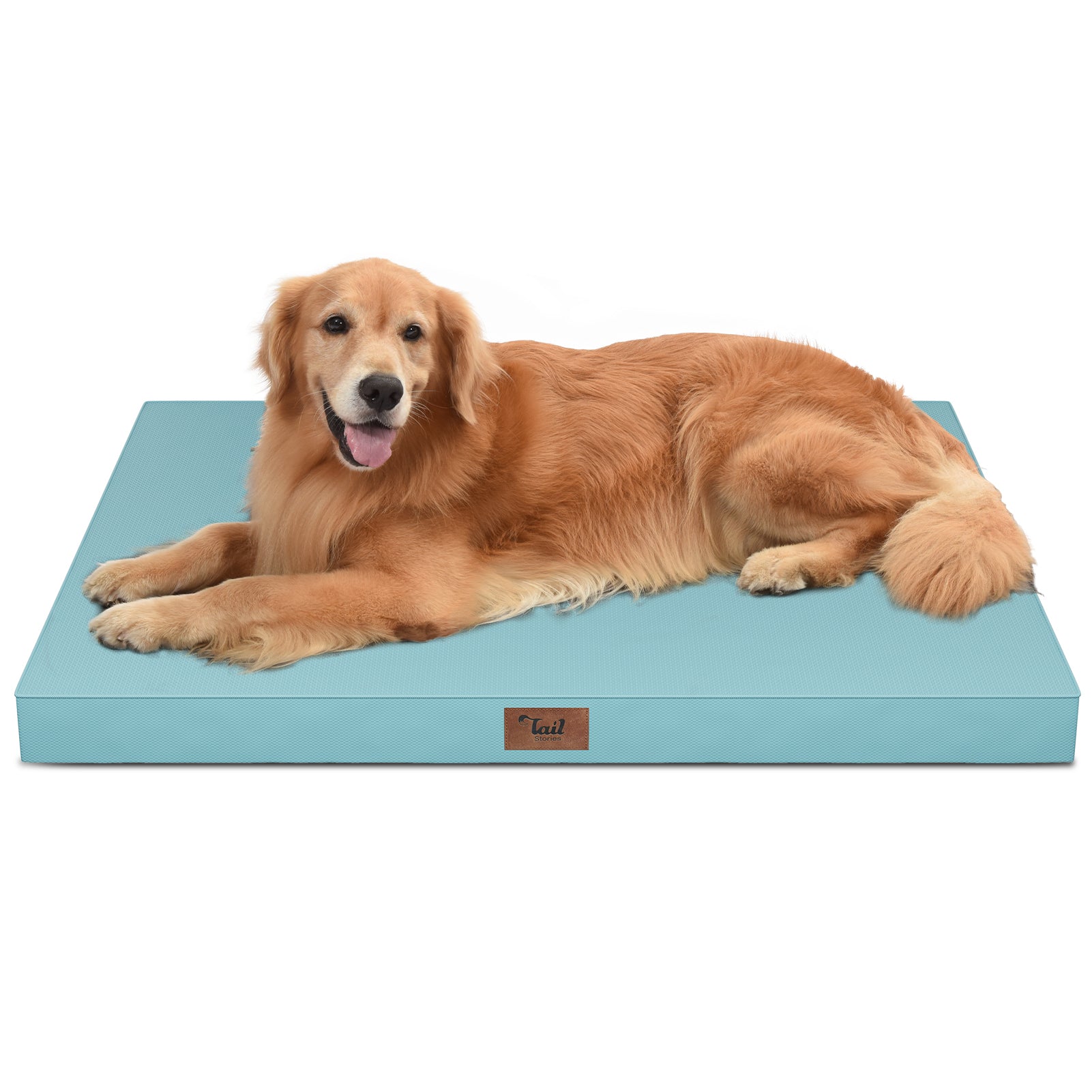 Outdoor All Weather Large Dog Bed, Waterproof Dog Bed for Large Dogs 36x27 Inch, Orthopedic Egg Crate Foam Pet Bed with Washable Removable Oxford Cooling Cover