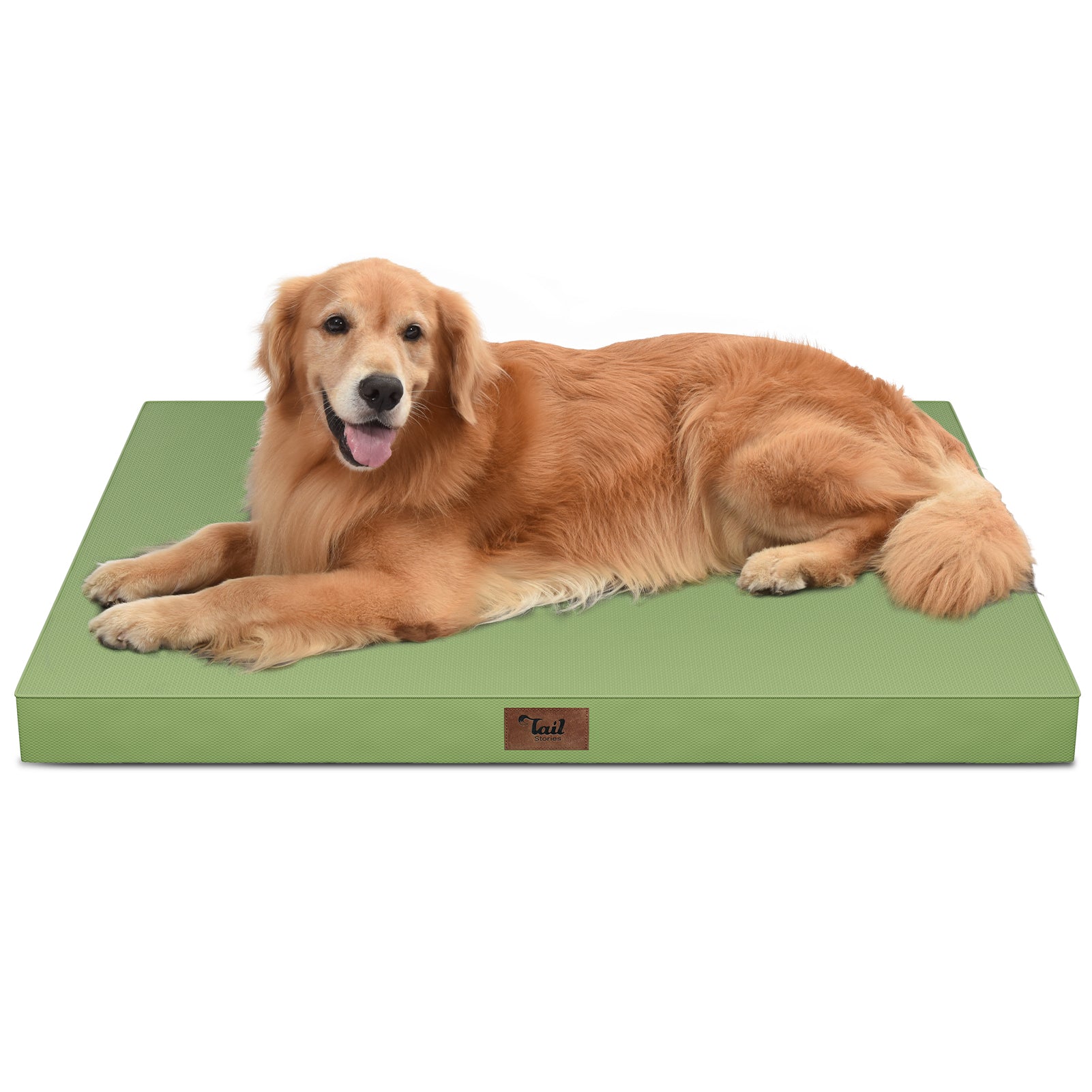 Outdoor All Weather Large Dog Bed, Waterproof Dog Bed for Large Dogs 36x27 Inch, Orthopedic Egg Crate Foam Pet Bed with Washable Removable Oxford Cooling Cover