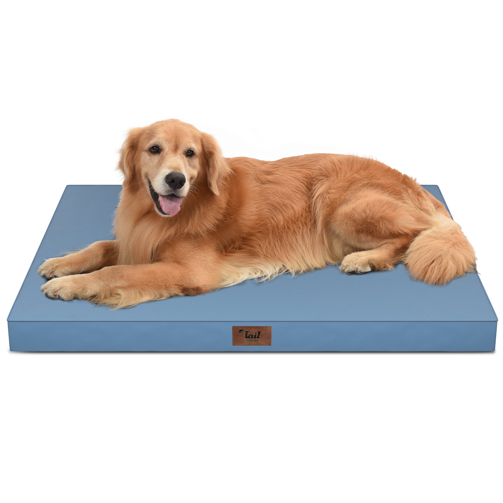 Outdoor All Weather Large Dog Bed, Waterproof Dog Bed for Large Dogs 36x27 Inch, Orthopedic Egg Crate Foam Pet Bed with Washable Removable Oxford Cooling Cover
